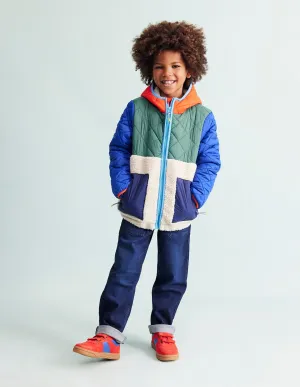Borg Mix Jacket-Multi