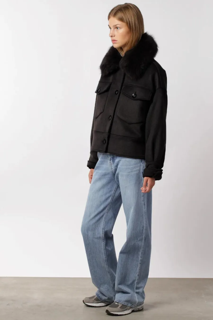 Charlie Jacket Wool Black