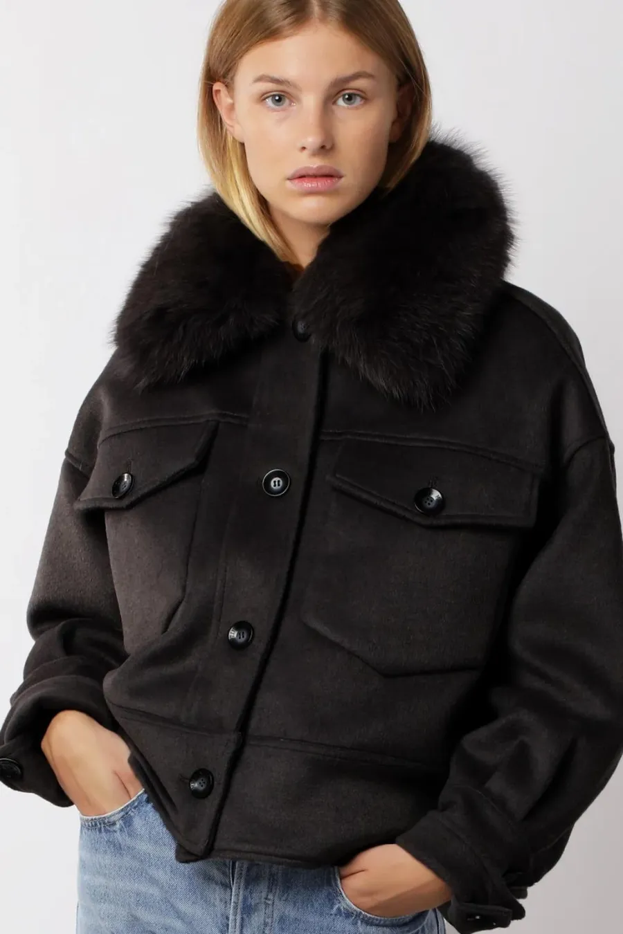 Charlie Jacket Wool Black