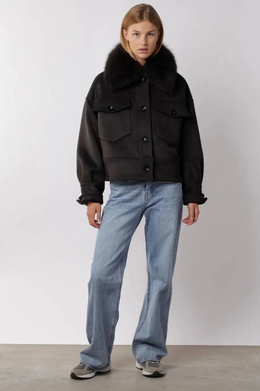 Charlie Jacket Wool Black