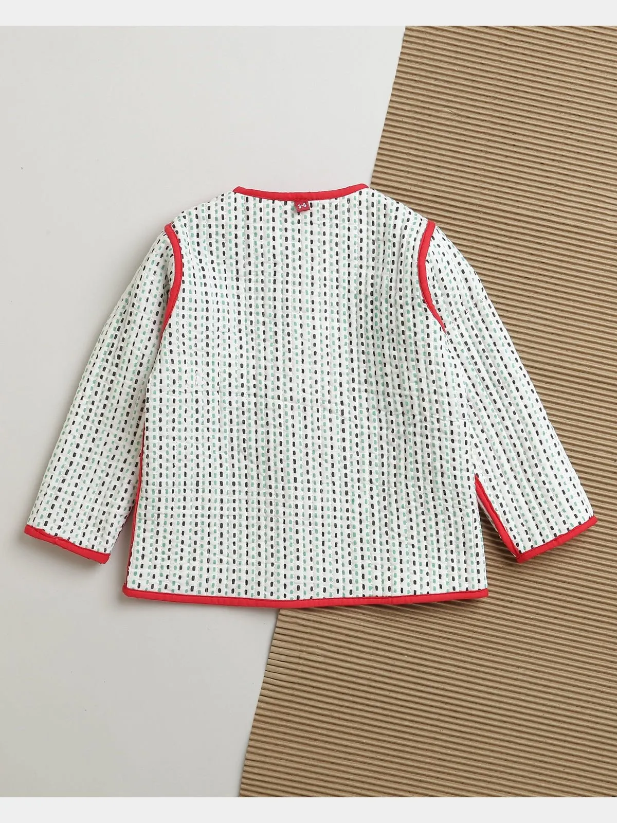 Christmas Crocodile- Reversible jacket