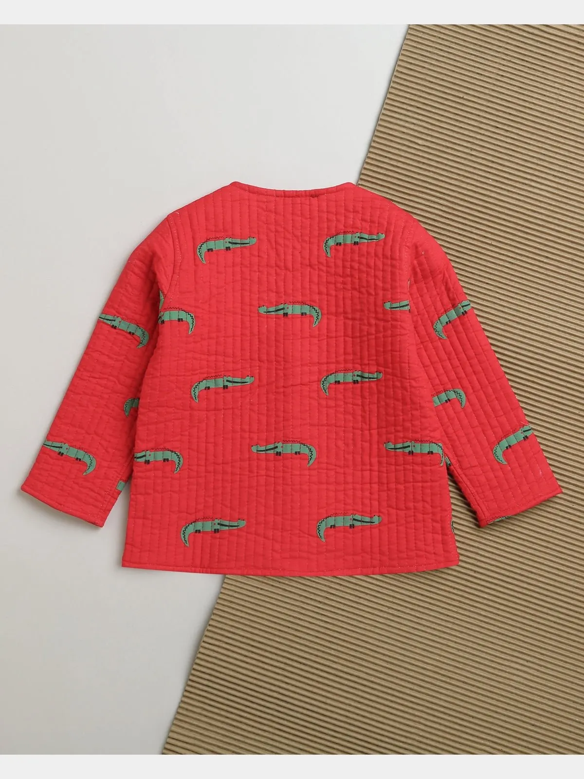 Christmas Crocodile- Reversible jacket