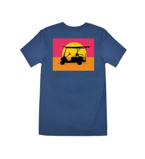 Island Tee - Youth Short Sleeve Endless Sunset - Navy