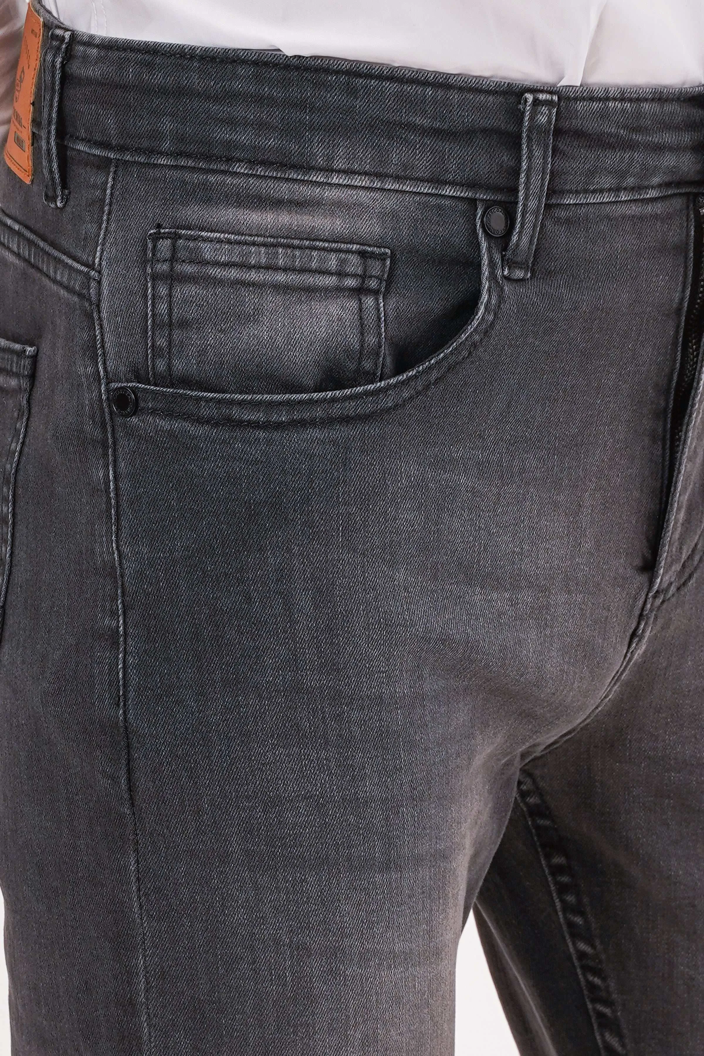 SLIM LEG JEAN DARK GREY