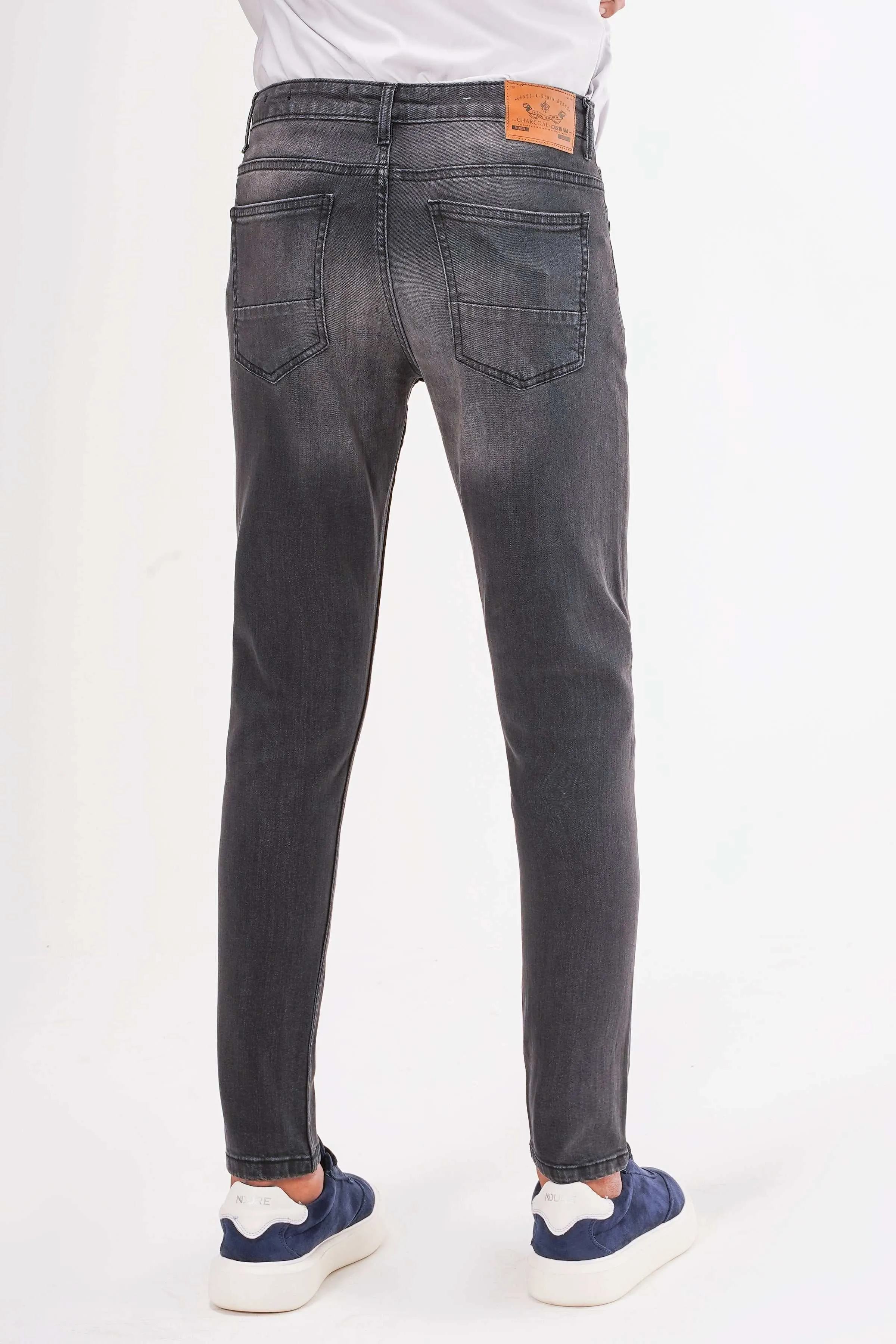 SLIM LEG JEAN DARK GREY