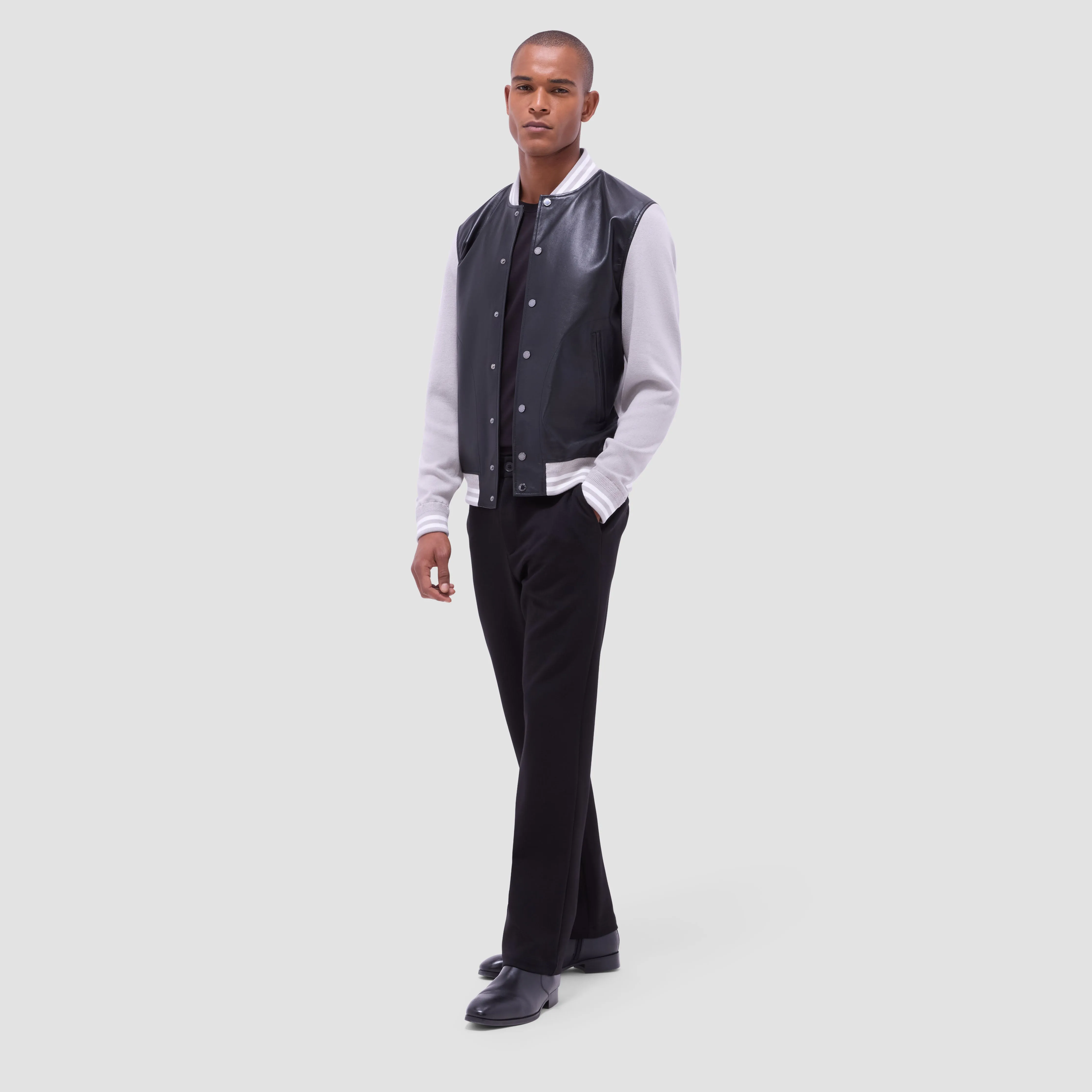 Varsity Hybrid Bomber Jacket