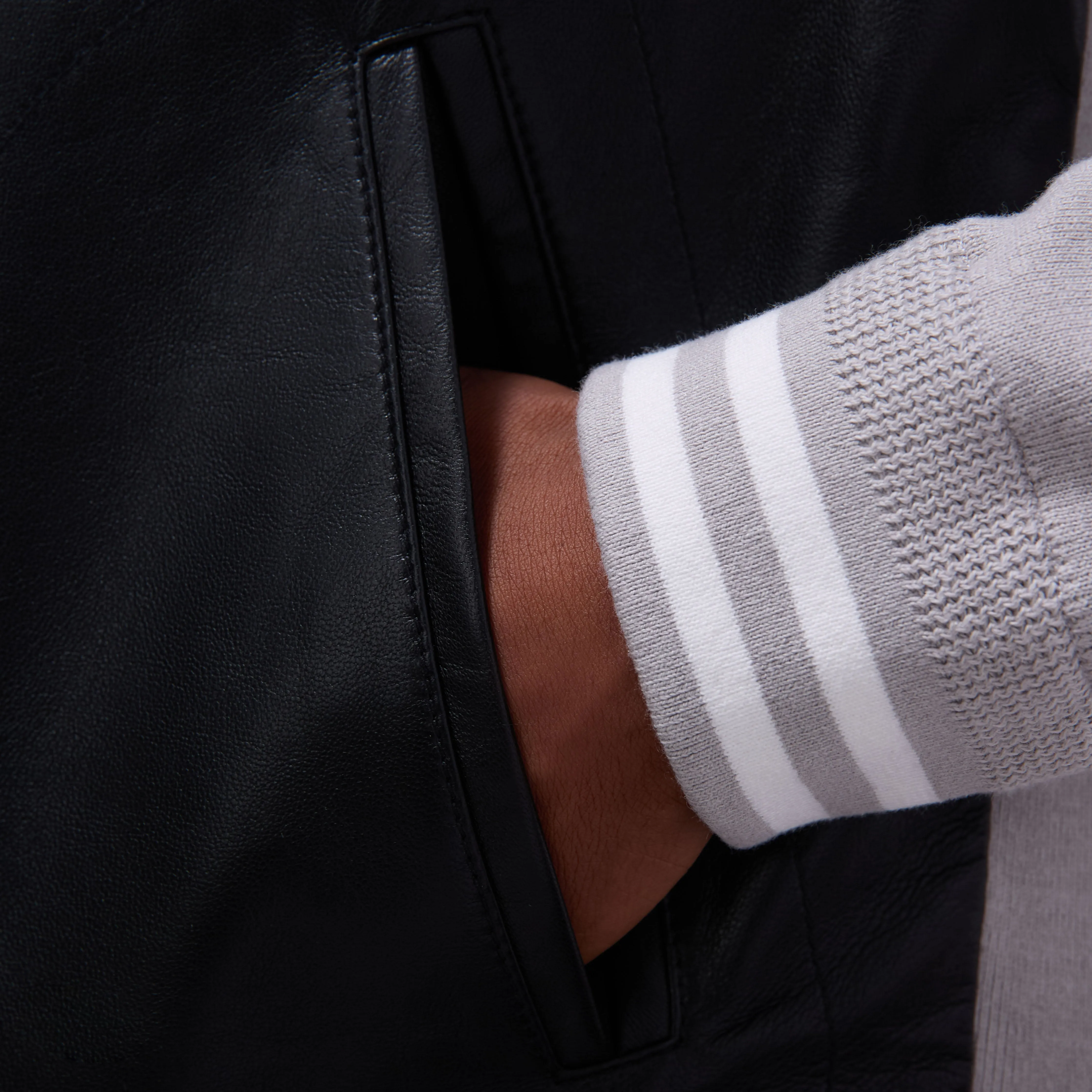 Varsity Hybrid Bomber Jacket