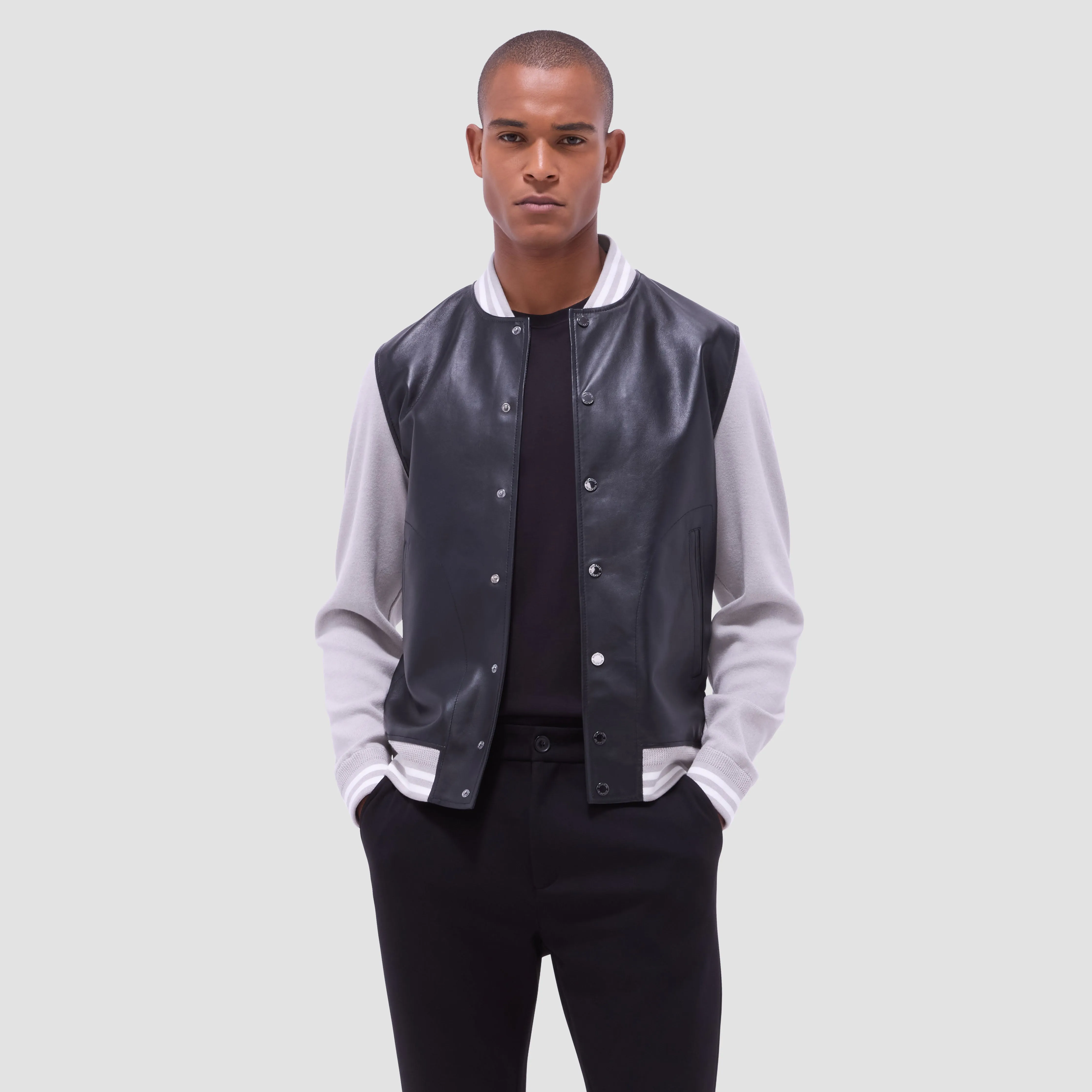 Varsity Hybrid Bomber Jacket